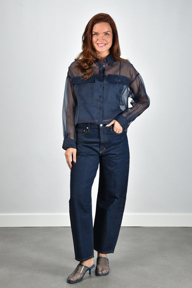 Weekend Max Mara blouse Colomba 004 navy