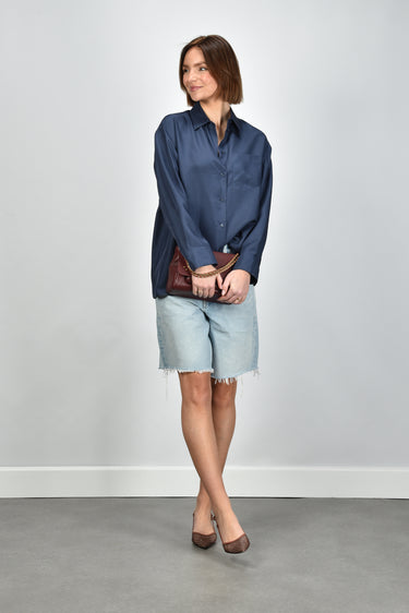 Weekend Max Mara blouse Ebbri 005 navy