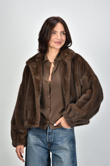Weekend Max Mara jas WKDANEMONE 001 BROWN