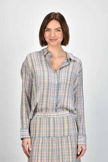 Xirena blouse Jace X5CIC048 blue bayou