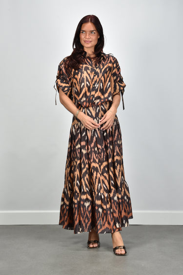 Zimmermann blouse Aster Relaxed Shirt 8466TSS261 charcoal ikat