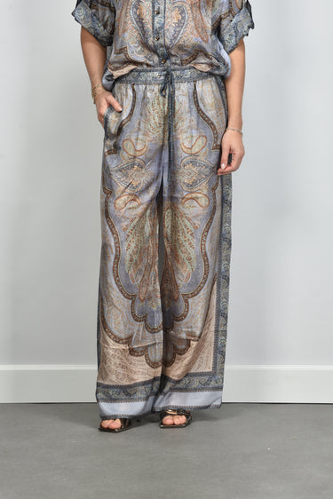 Zimmermann broek Wanderlust Relaxed 5580PRS262 tapestry blue multi