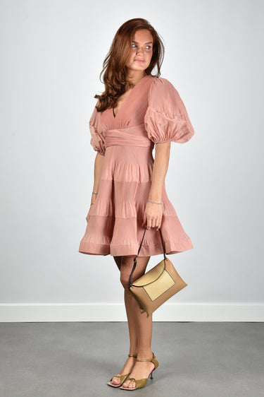 Zimmermann jurk Pleated Mini 3904DS26R dusty pink