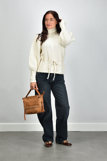 Zimmermann trui Valiant Wool Bauble Sweater 9434TF261 cream