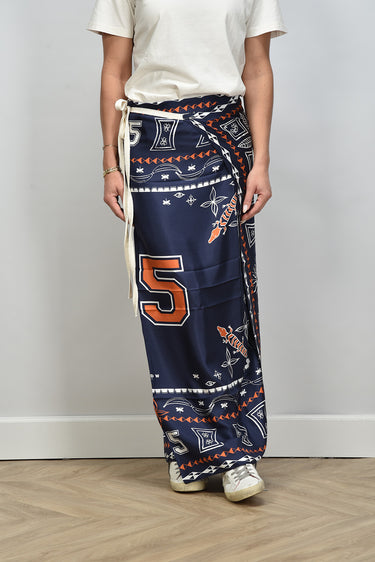 pareo Angel with print 167 blue