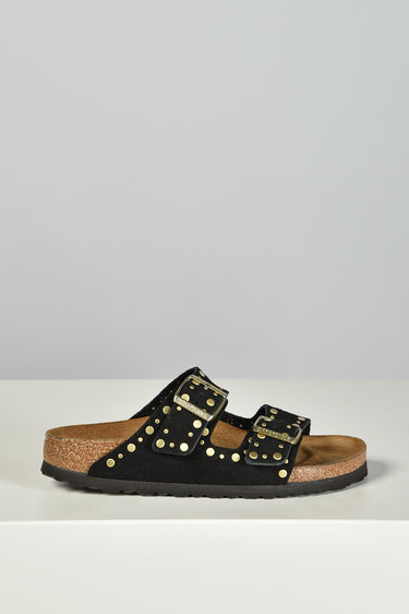 Birkenstock Sandals Arizona Rivet Suede 1030348 black