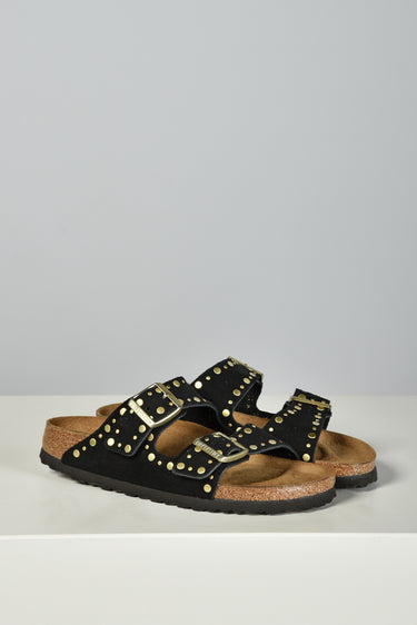 Birkenstock Sandals Arizona Rivet Suede 1030348 black