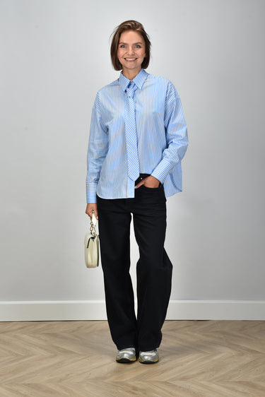 Academia blouse Marianne 1069-647 riga celeste