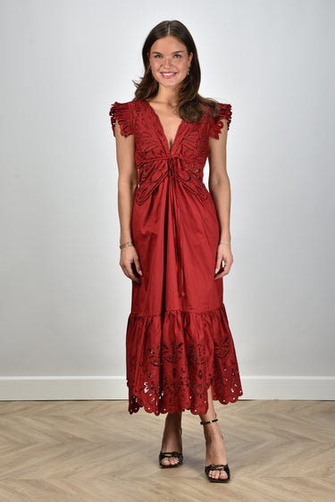 farm rio red cut out dress Farm Rio Red Flower Mini Dress | Red | Size L