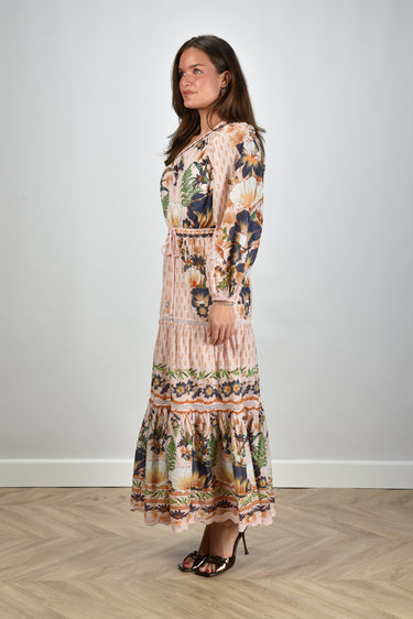 Farm Rio maxi dress one shoulder multicolour – Marjon Snieders