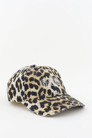 Ganni cap A6303 animal print