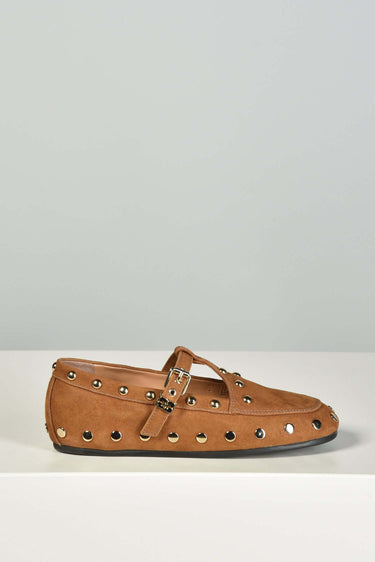 Ganni Ballerina Mary Jenny Studs D1020021 Caramel Cafe