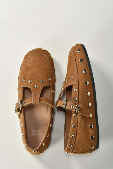Ganni Ballerina Mary Jenny Studs D1020021 Caramel Cafe