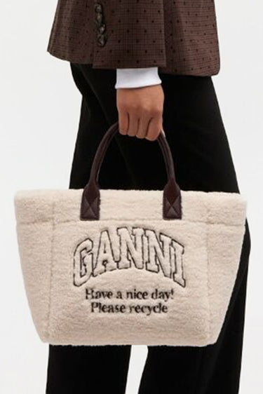 Ganni shopper B2110018 egret