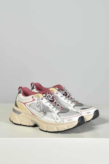 Golden Goose sneakers Lightstar GWF00724.F007913.70208 silver/white/red