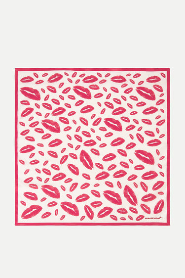 Isabel Marant shawl Auwena FO044XFA-D1C02A ecru/red