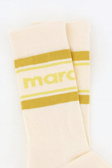 Isabel Marant sokken Dona CT003JFA-D1C14A ecru/yellow