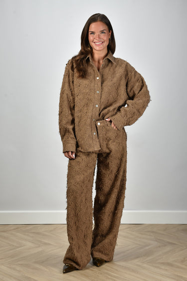Haikure jacket Belty/C Fur Denim HEW06090GF168PX camel