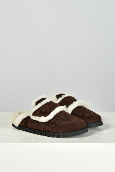 Nubikk loafers Teddy Fur II (L) 21087201 dk brown suede