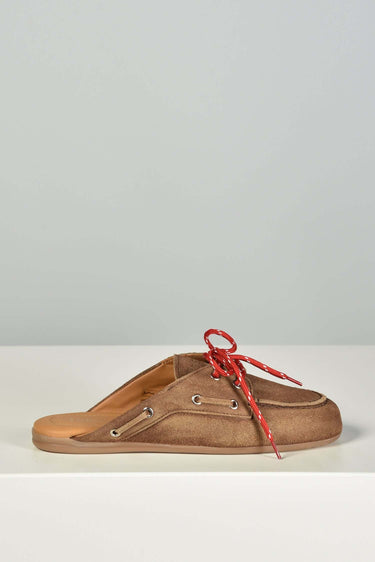 Posa loafers Mule PW48-201 dark brown