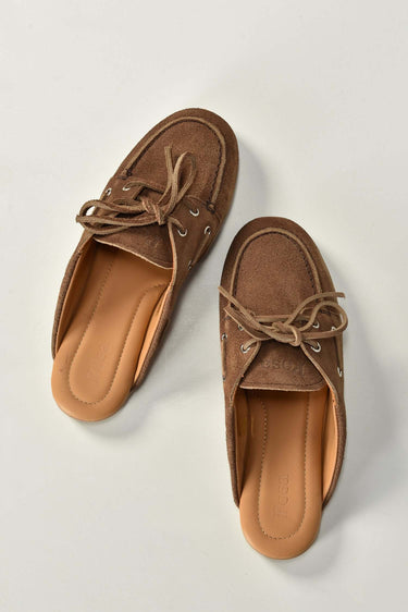Posa loafers Mule PW48-201 dark brown