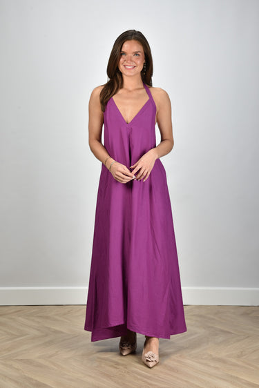 Sea Me Happy dress Zahara Long Uni beetroot