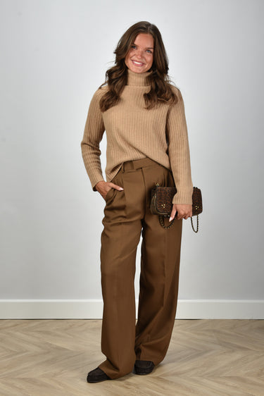 Les Tricots de Lea trui Madina 37055 camel