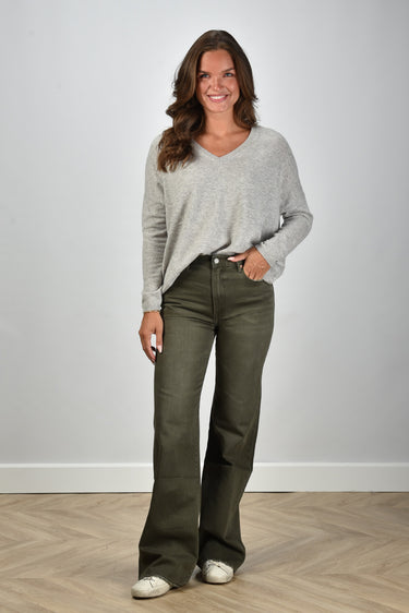 Les Tricots de Lea trui Monjakoe 37049 perle chine