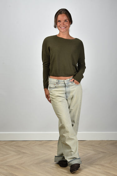 Les Tricots de Lea trui Monroe 37088 khaki