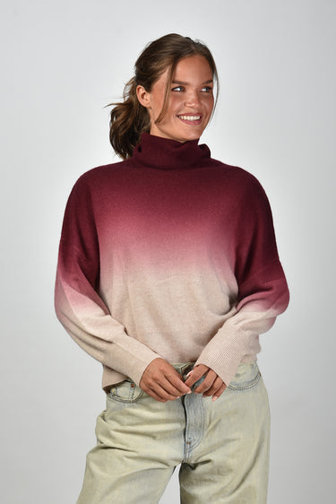 Les Tricots de Lea trui Myprincess 37057 burgundy