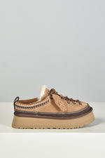 UGG sloffen Heritage Lace-Up 1180361 chestnut