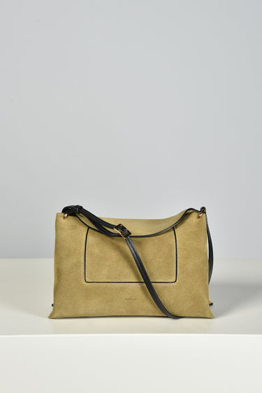 Wandler crossbody Penelope Slouch 000148-1359 khaki suede/black